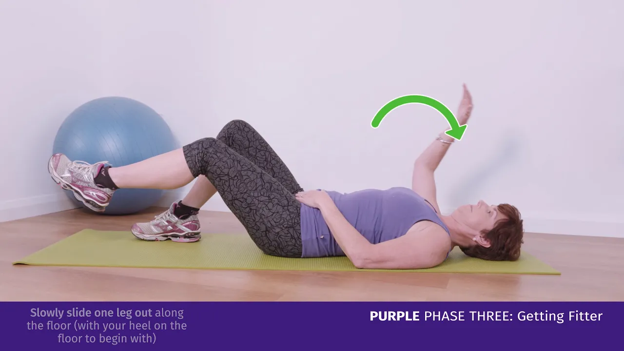 a person doing yoga